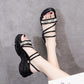 Women's Summer Sandals All-match Thick-soled Height-increasing Shoes Fashion Students Wear Sandals and Slippers Outside