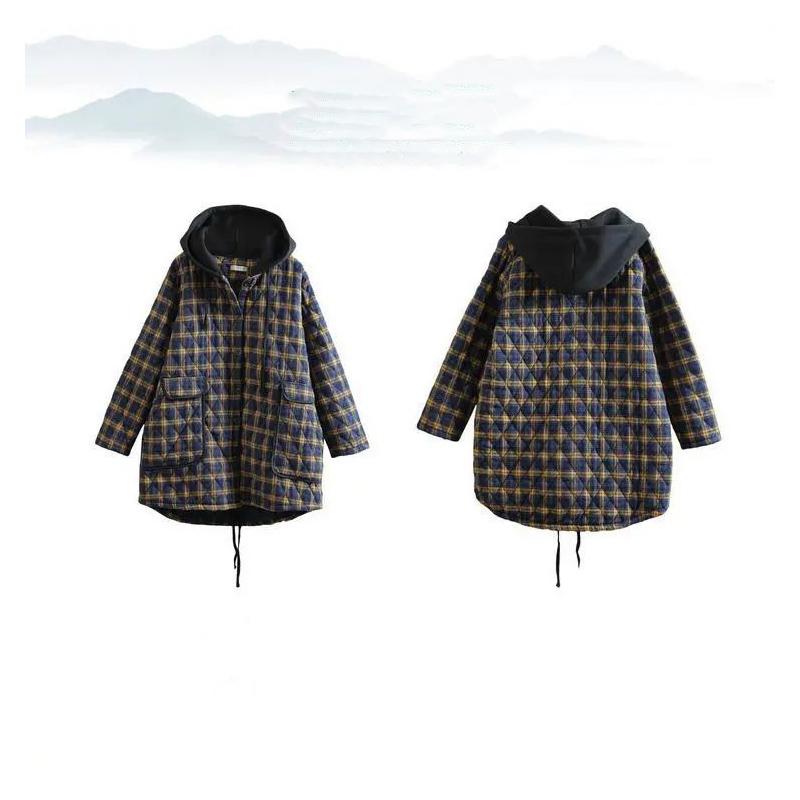 Large Size Cotton-padded Coat Women's Winter Clothes Mid-length Coat Women's Fall/winter Loose Coat