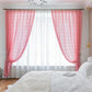 Handmade Cotton Translucent Retro Hollow Curtain Finished Nordic Country Fabric Floor-to-ceiling Screen
