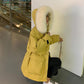 Winter Fashion Women's Cotton-padded Coat Loose Short Padded Padded Coat Student Parker Clothing Hooded Padded Jacket