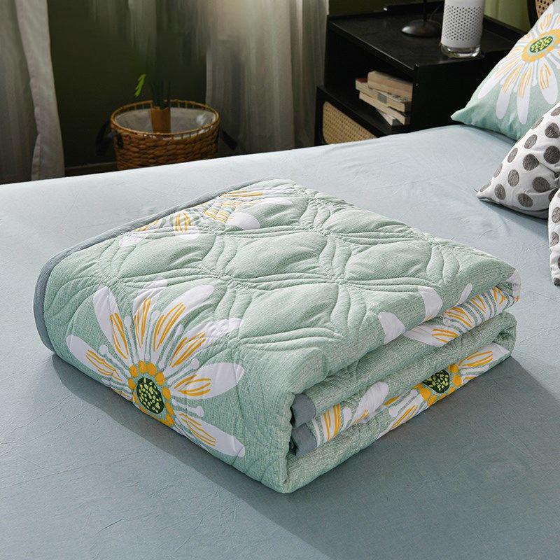 Summer Skin-friendly Thin Printing Air-conditioning Quilt Single Double Washed Cotton Summer Cool Quilt