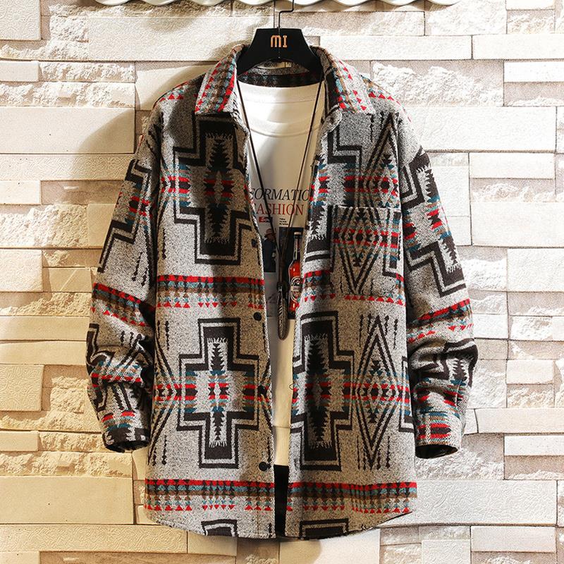 Woolen Jacket Men's Spring and Autumn Retro Niche on The Clothes Loose Extra Large Casual Jacket