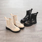 Girls' Shoes Girls' Short Martin Leather Boots Spring Summer Breathable Net Boots Foreign Style Spring Single Boots