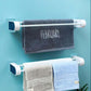 Bathroom Towel Rack Double Pole Hanging Towel Wall Hanging Bathroom Multifunctional Shelf