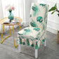 Chair Cover Spandex Printing Dining Chair Slipcover Modern Removable Anti-dirty Kitchen Seat Case