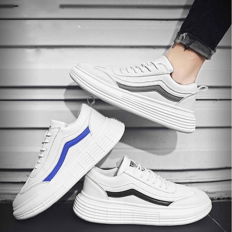 Retro work shoes casual fashion flat shoes men's shoes High quality Incremental running sneakers