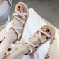 Summer Roman Sandals Students Wear Slippers Outside Women's Summer Fashion Strappy Slippers