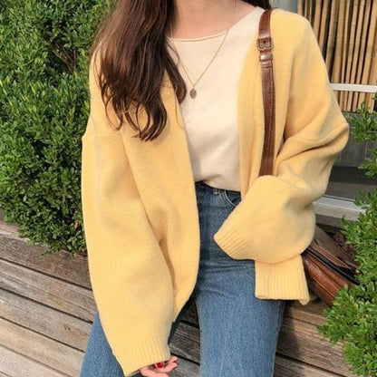 Autumn Loose Coat Student Sweater Long-sleeved Literary Casual Sweater