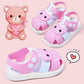Children's Baby Baotou Sandals Summer Men and Women Buckle Princess Baby Non-slip Soft Bottom Plastic Sandals