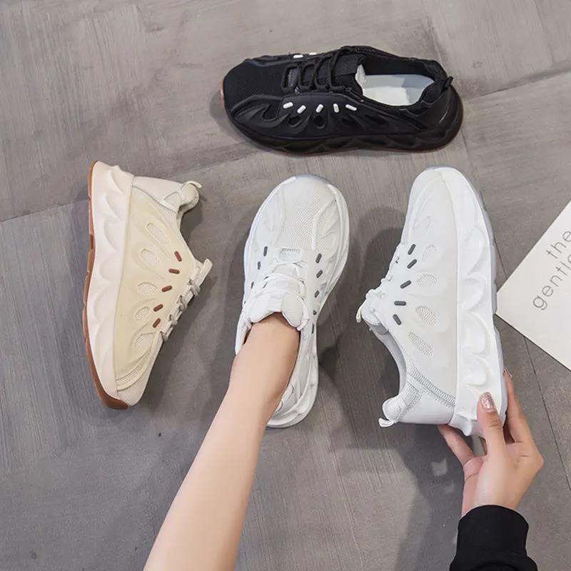 Dissolving Shoes Female Port Style Old Shoes Female Ins Wild Student Korean Version of Ulzzang Thick-soled Sports Shoes Trendy Shoes