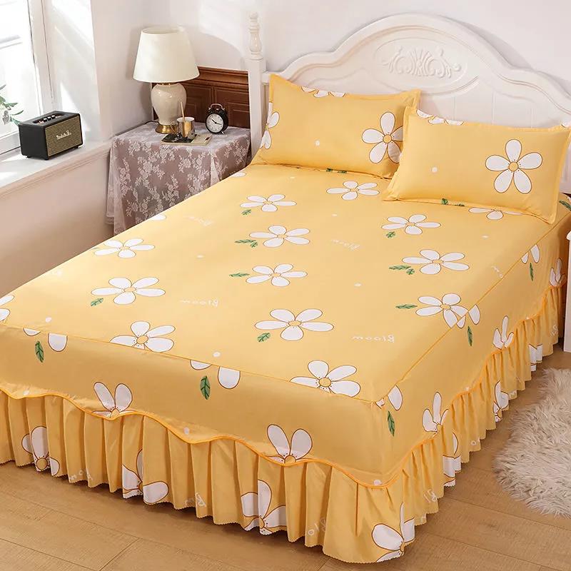 One-piece Mattress Cover Bedroom Bedding Bedspread Fashion Printing Mattress Protection Cover