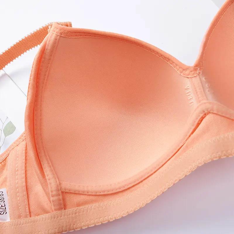 Large Size Unwired Sexy Lace Embroidered Push Up Bra Adjustable Women's Breathable Shaping Bra