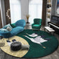 Chinese Style Light Luxury Crane Flying Crane Round Carpet Living Room Bedroom Hanging Basket Chair Round Non-slip Floor Mat Carpet