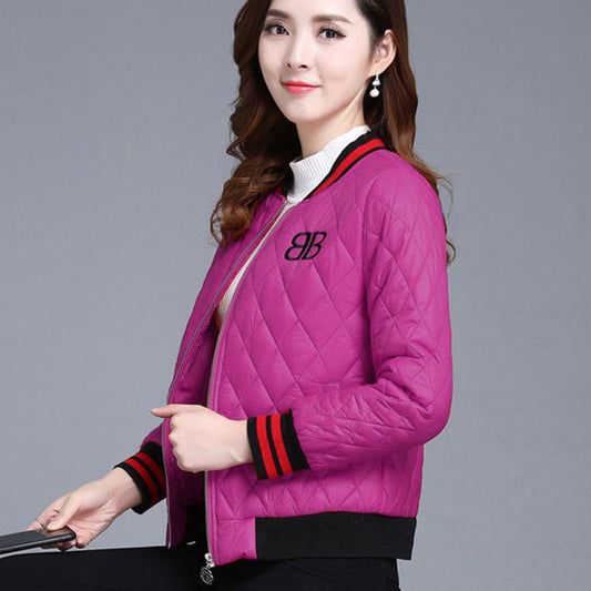 Plush Down Padded Jacket Women Short Women's Padded Jacket Korean Style Slim Small Padded Jacket Winter Coat