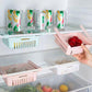4Pcs Refrigerator Storage Basket Box Fresh-keeping Retractable Egg Storage Basket Drawer Pull-out Multifunctional Fruit Basket Hanging Artifact