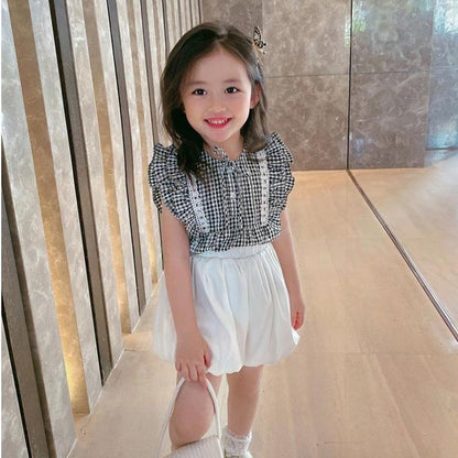 Children's Pants Summer Girls' Shorts Loose Bract Pants Korean Solid Casual Pants Lantern Pants Pumpkin Pants