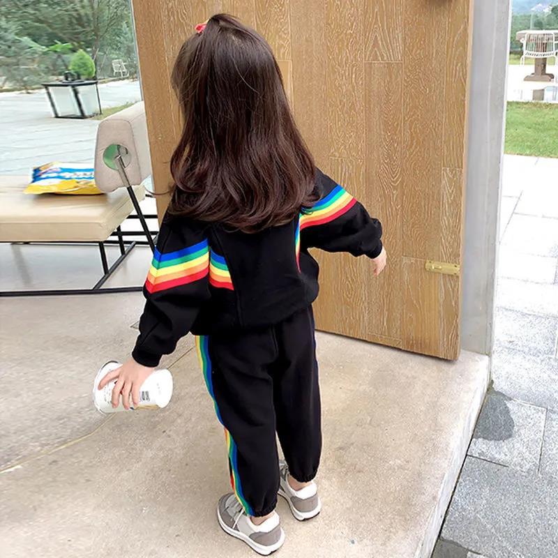 Girls and Boys Suits Children's Clothes Baby Girls Sports Suits Children's Clothes Spring and Autumn Clothes Two-piece Casual Sets