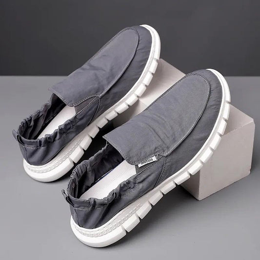 Old Beijing Cloth Shoes Men's Spring Breathable Slip-on Shoes Work Shoes Casual Shoes Skate Shoes Comfortable Sneakers Dad Shoes