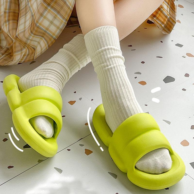 Soft Slippers Women Summer Fashion Home Bathroom Bath Non-slip Deodorant Thick Bottom Couple Sandals Men Tide