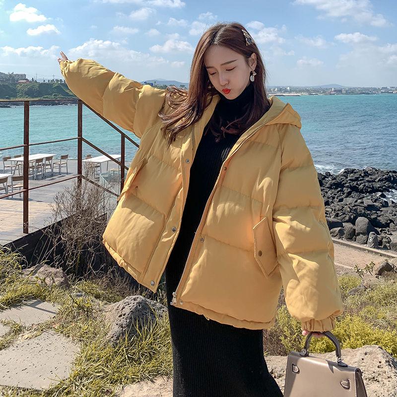 Winter Solid Color Down Padded Jacket, Short Student Padded Jacket, All-match Bread Jacket