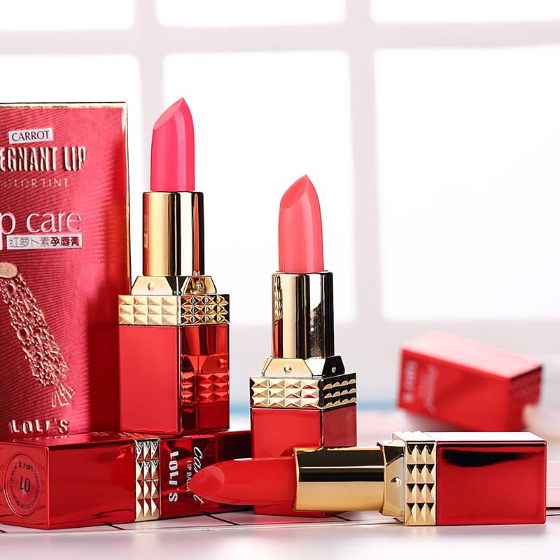 All natural Without any additives Lipstick moisturizing and color-fast carotene compact and portable