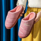 Winter Home Indoor Warmth Couple Plush Household Non-slip Platform Confinement Shoes