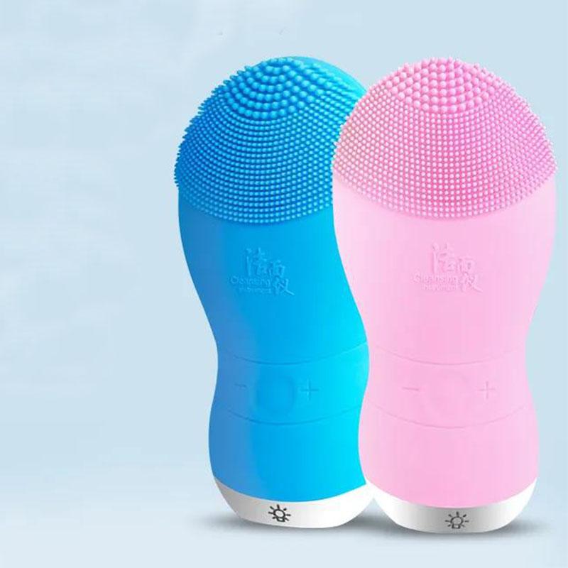 Electric Silicone Ultrasonic Facial Cleanser Washing Brush Pore Cleaner Rechargeable Skin Rejuvenation Beauty Facial Cleanser