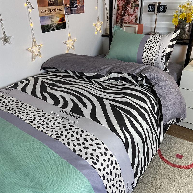 Three-piece Single Bed Soft Skin-friendly Duvet Cover Bed Sheet Pillowcase Bedding Three-piece Student Dormitory
