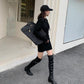 Hooded Long-sleeved Knitted Dress Women Autumn and Winter Fashion Slim Bottoming Bag Hip Sweater Dress