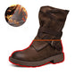 Suede Calfskin Martin Boots Women British Style Autumn Winterplus Plush  Leather Mid-Calf Boots