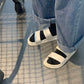 Thick-soled Sandals and Slippers Women's Summer Fashion Retro Hong Kong Flavor Harajuku Style Beach Shoes
