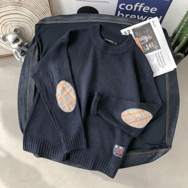 Knitted Jacket Trend Men's Sweaters Thick Styles of Autumn and Winter Warm and Comfortable Loose Retro Sweater