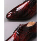 Men's Business Casual Shoes England Fashion Pointed Toe Shoes Leather 3D Patent Leather Men's Shoes