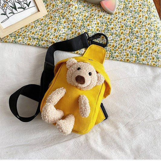 One-shoulder Canvas Bag Female Students Leisure Shopping Trend Waist Bag Fashion All-match Cross-body Chest Bag