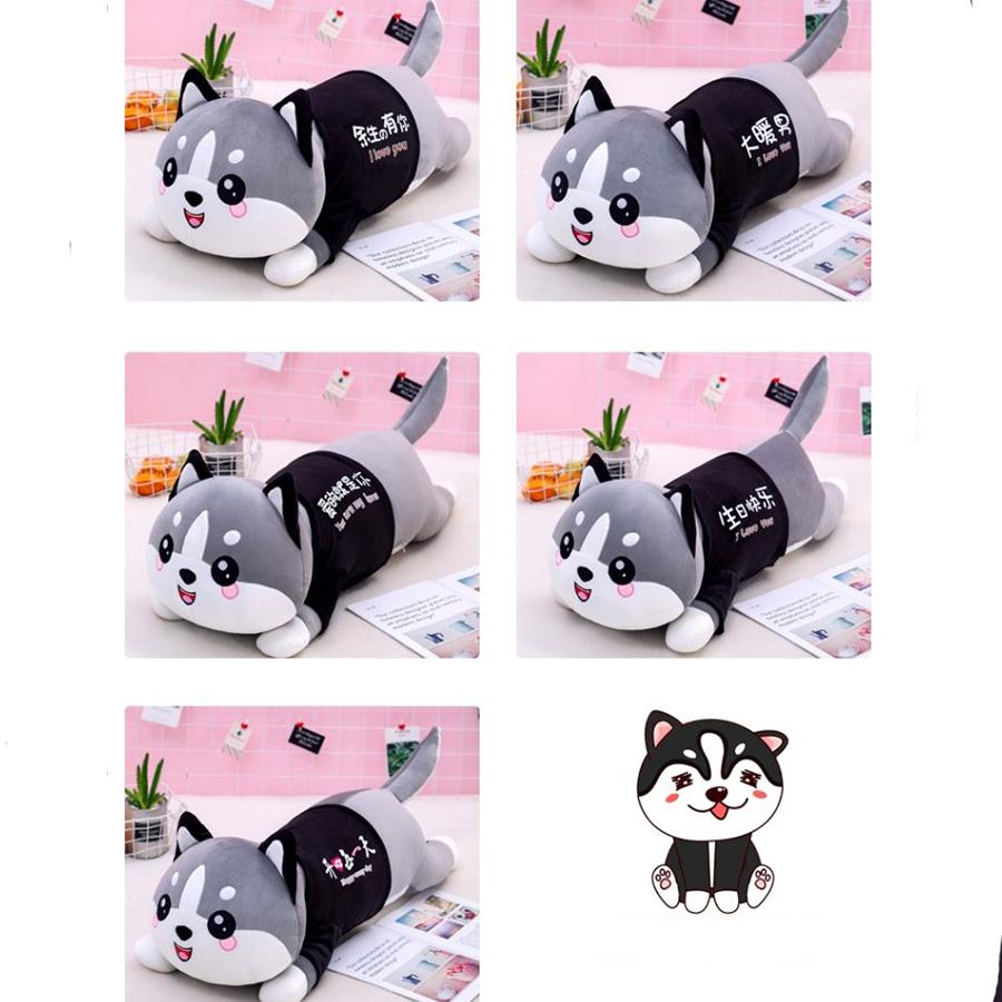 Husky Plush Pillow  Sleeping Pillow Boys and Girls Birthday Pillow Christmas Gift Pillow