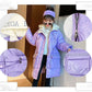 Girls' Cotton Clothes Mid-length Thicken Winter Warm Jacket Korean Style Down Coat Over The Knee Quilted Jacket