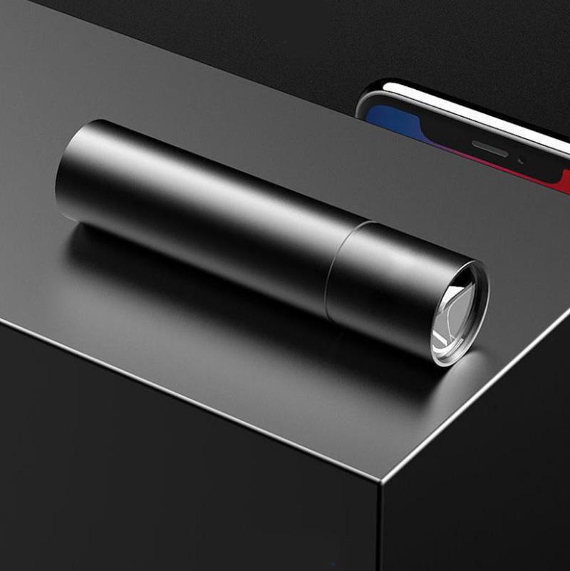 1/5pcs Mini Flashlight Strong Light USB Rechargeable LED Light Outdoor Long Shot Pocket Flashlight 8cm Long
