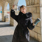 Down Jacket Women's Mid-length White Duck Down Student Korean Style Slim Coat Female Ins Winter