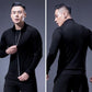Fitness Sports Jacket Men's Breathable Tight-fitting Quick-drying Hooded Sweater Zipper Basketball Sportswear Casual Jacket