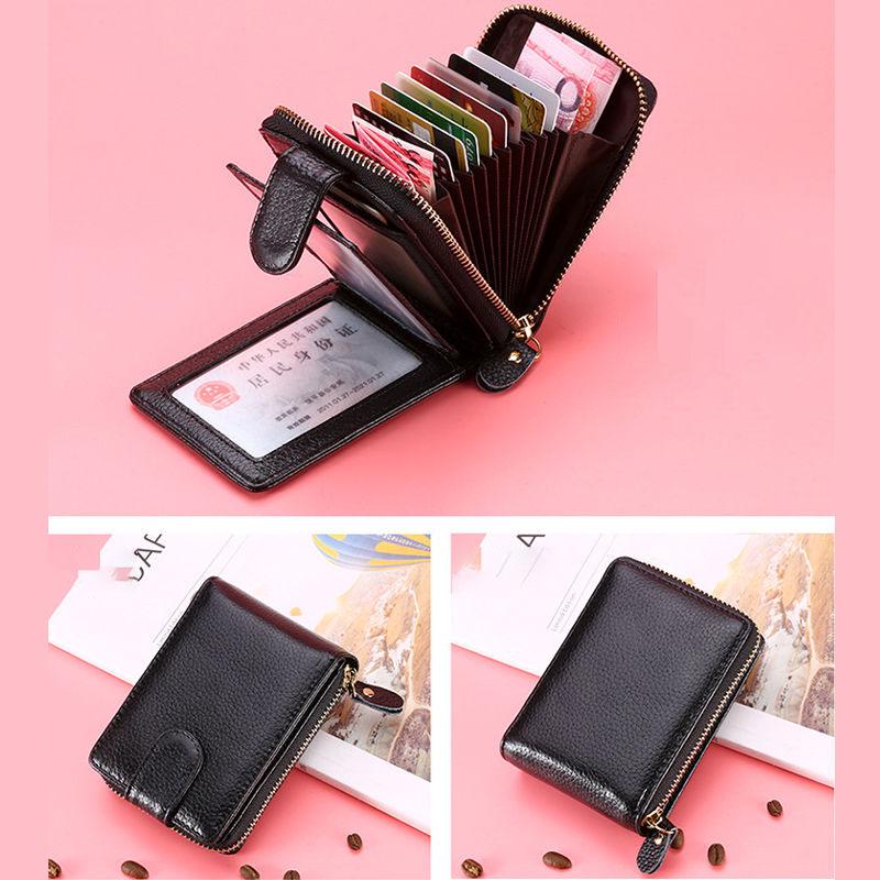 Leather Driver's License Card Bag Men's Leather Zipper Card Package Female Men's Wallet Multi-function Driver's License Leather Case Male Leather