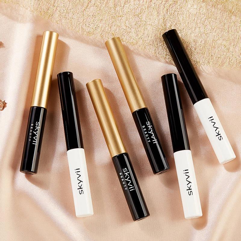 Not easy to discolor Mascara ultra-fine brush head is waterproof and elongated without blooming