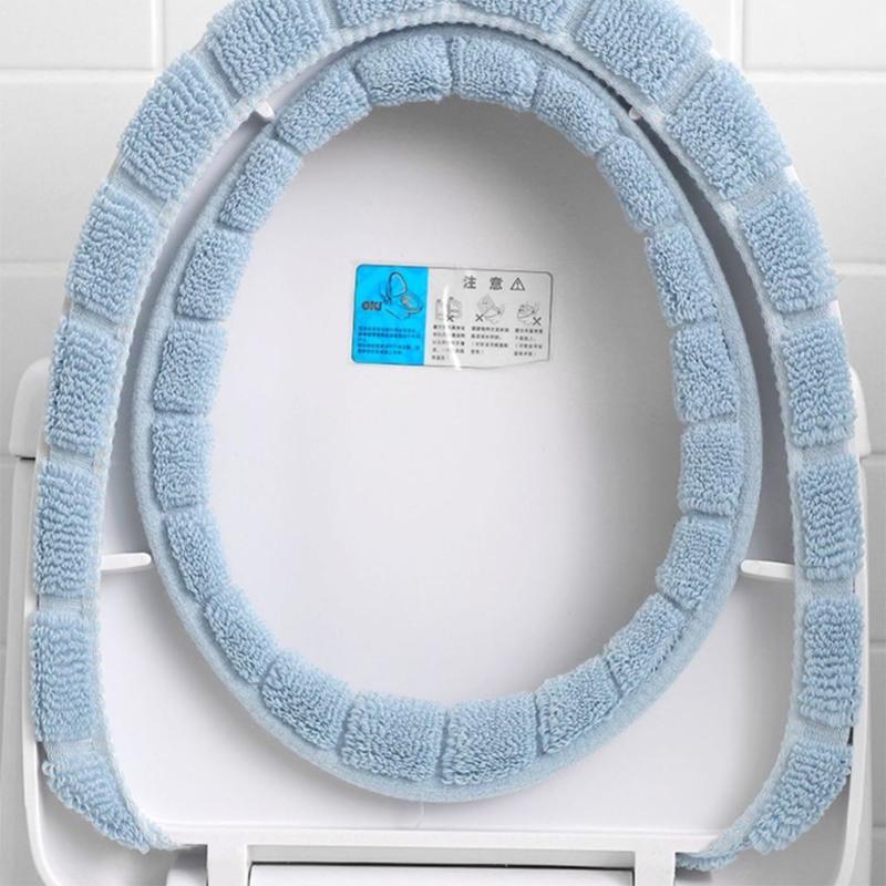 3pc Universal Toilet Seat Velvet Coral Toilet Cover Winter Toilet Cushion Cover Household Closestool Mat Seat Case Lid Cover