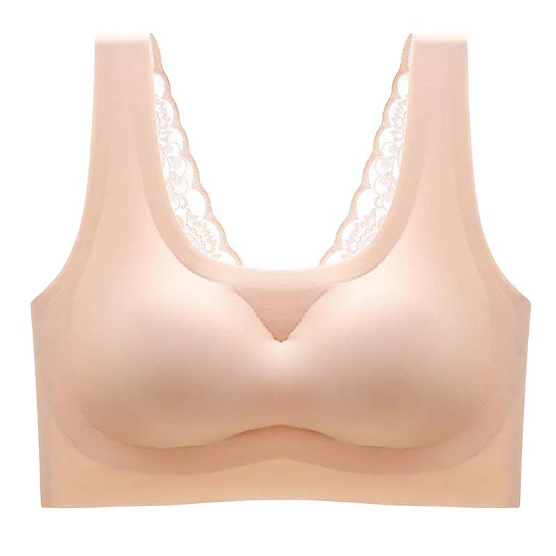Seamless Beautiful Back Bra Sports Underwear Women's Vest Bra Gather No Steel Ring Breathable Thin Section Breast-receiving Bra