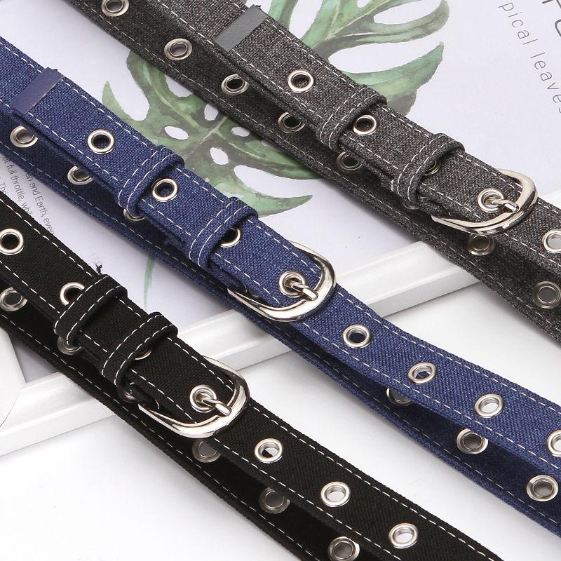 Canvas Belt Ladies Pin Buckle Belt Wild Jeans Dress Female Students Classic Trend