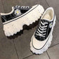Plus Size 35-40 Summer Women Leather Sneakers Students Breathable Running Basketball Shoes Shockproof Non-slip Heighten Shoes