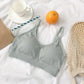 Beautiful Back Wrapped Chest Underwear with Chest Pad Vest Gathered Anti-glare Sleep Bra Without Steel Ring