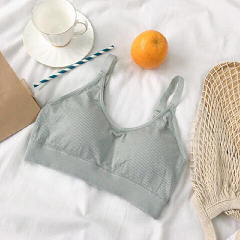 Beautiful Back Wrapped Chest Underwear with Chest Pad Vest Gathered Anti-glare Sleep Bra Without Steel Ring