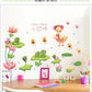 Children's room bedroom background flat waterproof decorative PVC mural removable