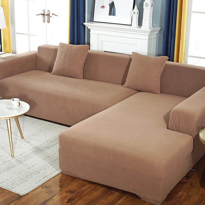 Solid Color Universal Elastic Sofa Cover for Living Room Sofa Towel Sofa Cover Strech Slipcover