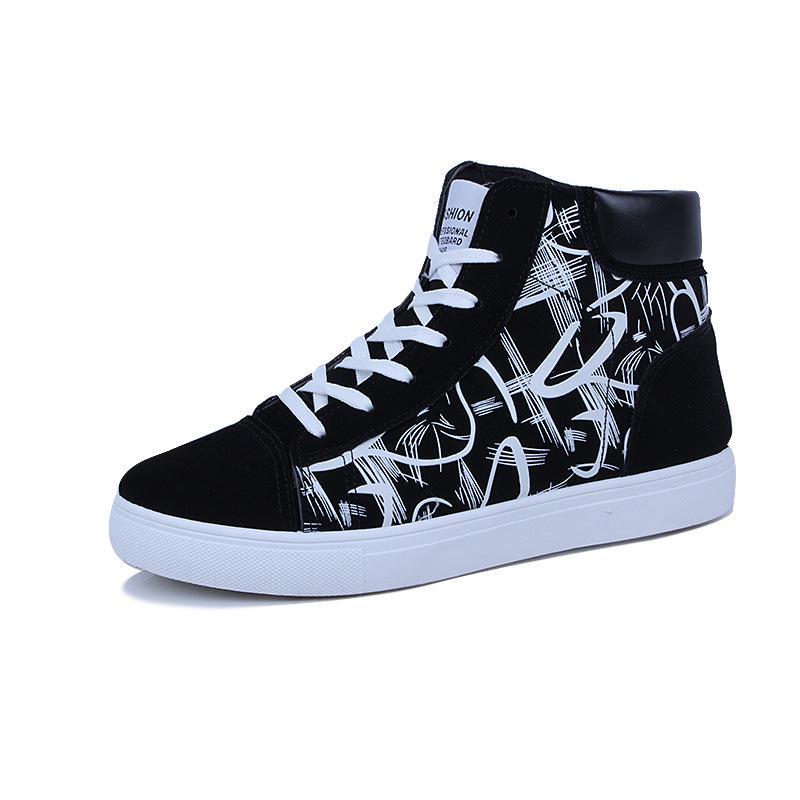 Spring Men High Top Shoes Men's Shoes Student Canvas Shoes Men's Casual Shoes Youth Sneakers Men's Casual Shoes